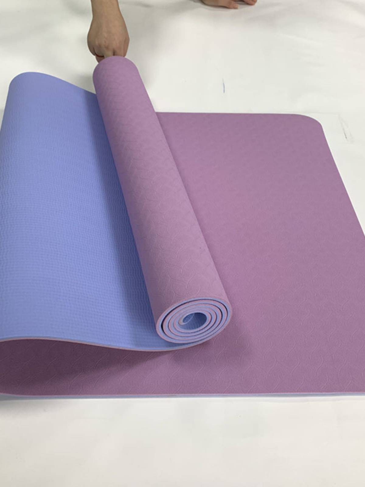 Micro -defect TPE Shuang color special offer clearance tpe yoga mats dance, fitness anti -slip, widening environmentally friendly and tasteless home pad