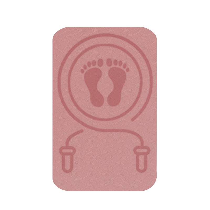 Square -shaped rope skipping cushion cushion, shock -absorbing, sound insulation micro -flawed pad men and women's family fitness floors quiet yoga mat