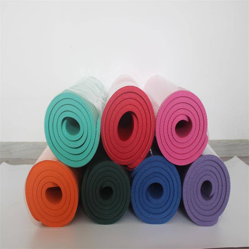 Yoga mat, beginner scholar anti -slip female thickened width sound insulation fitness men's yoga dance cushion ground shock absorbers)