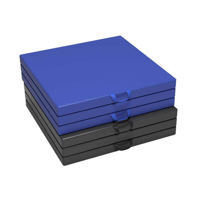 Folding fitness cushion Men's upside -down lying on the middle school entrance examination sports yoga dance practice can fold the three -folding cushion leather cushion female