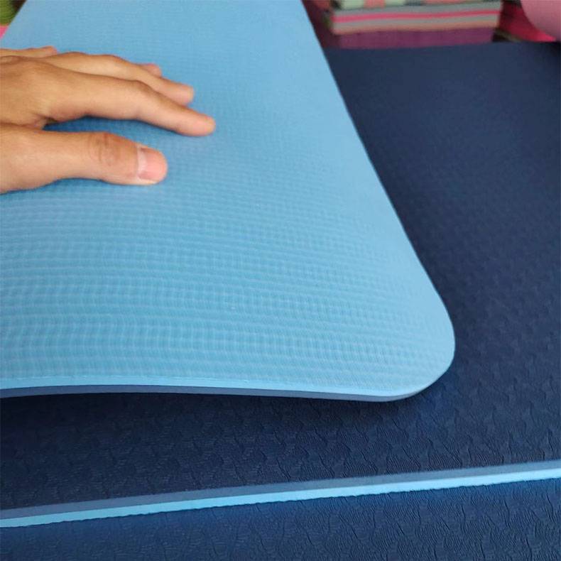 Gym ladies' fitness cushion increases the dedicated home of TPE dedicated home, thick, non -slip, tasteless blue flaw, clear warehouse