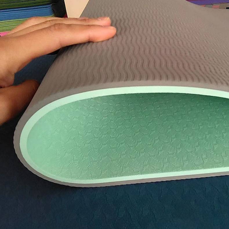 Gym ladies' fitness cushion increases the dedicated home of TPE dedicated home, thick, non -slip, tasteless blue flaw, clear warehouse