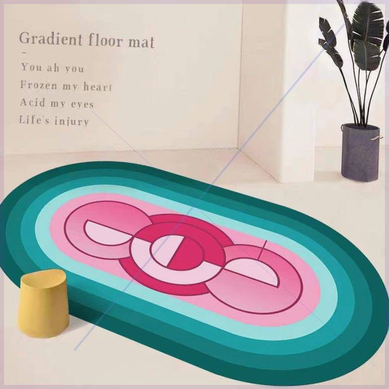 Three generations of silicone non -slip first -generation jumping rope jumping pad shocking sound insulation ground pad yoga cushion oval home fitness carpet