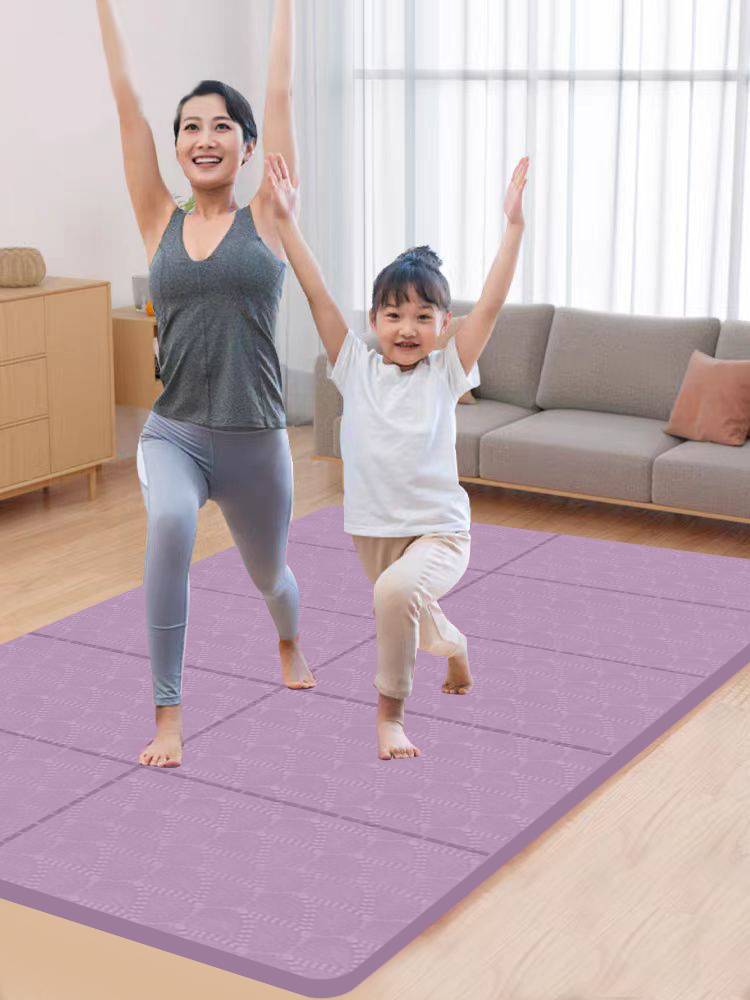 Folding yoga pad double -widening portable non -slip fitness home students lunch anti -slip children's lunch cushion
