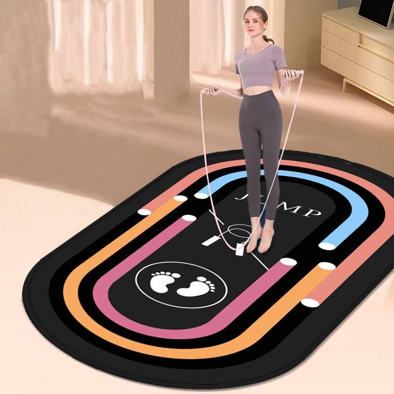 Family fitness floor cushion Liu Genghong's same type of rope -skipping special large yoga mats fitness room carpet -style non -slip