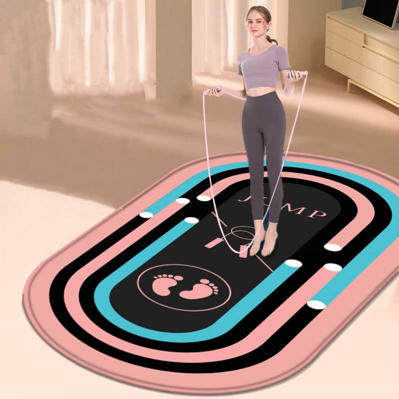 Family fitness floor cushion Liu Genghong's same type of rope -skipping special large yoga mats fitness room carpet -style non -slip