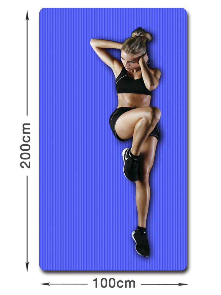Ha Yu thickened 20mm yoga pads widened 100cm widening 1 meter long 2 meters sports fitness cushion environmental protection double pads
