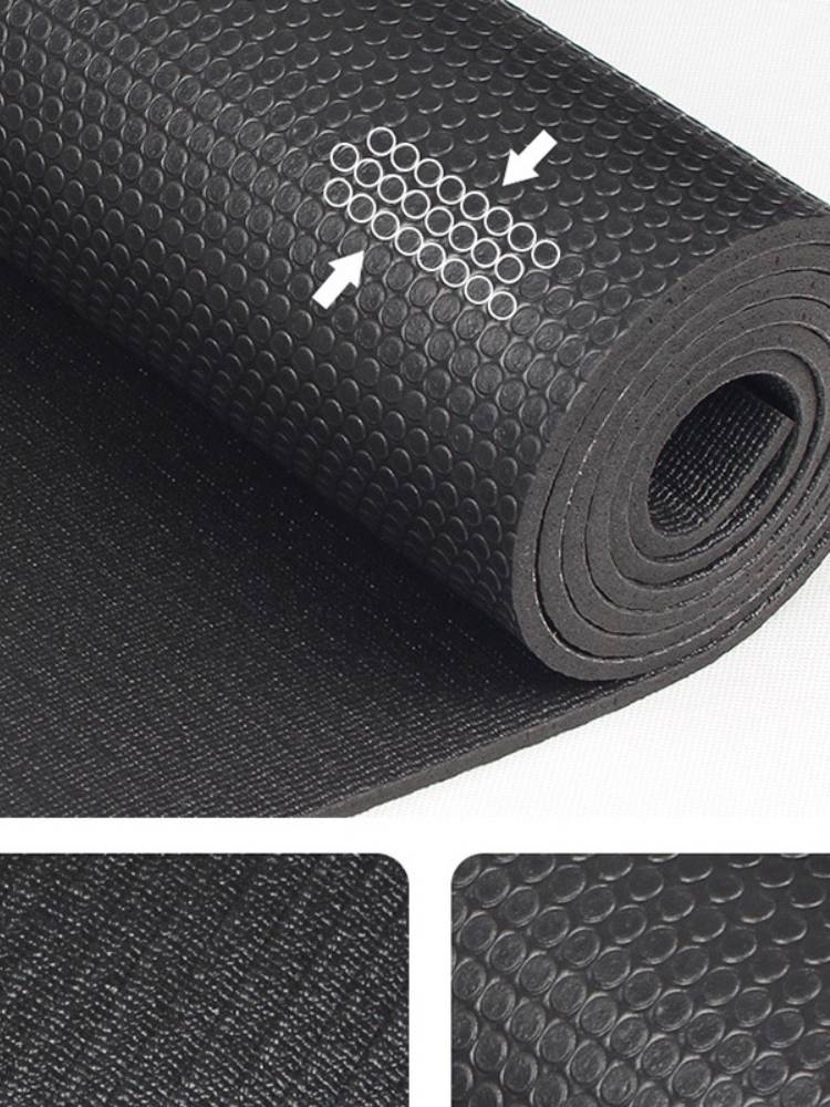 Free Shipping Wisdom Natural Rubber Yoga Cushion Material Anti -Slip Rubber Battle Cushion Sports Fitness Black Cushion Manufacturer Direct Sales