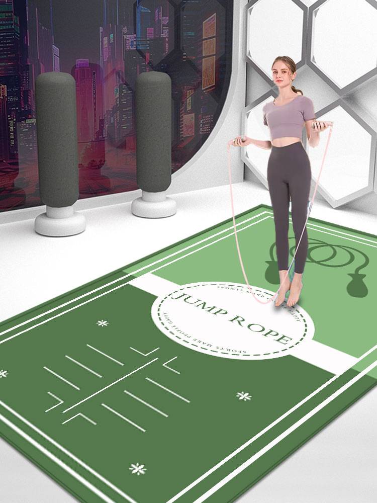 Yoga mats fitness cushion home skipping ground pad anti -sliding and shock absorption Silent thick pad jumping weight loss weight -loss