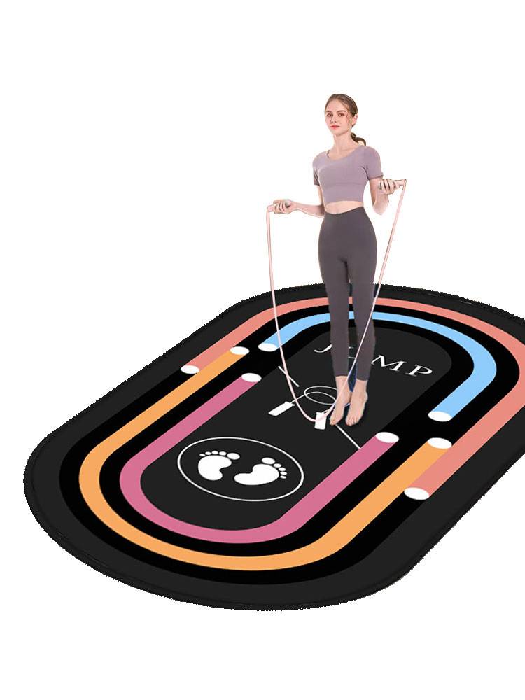 Thick skipping rope shocking mat, yoga mat, cushion, home, mute anti -slip fitness, fitness sound insulation professional carpet