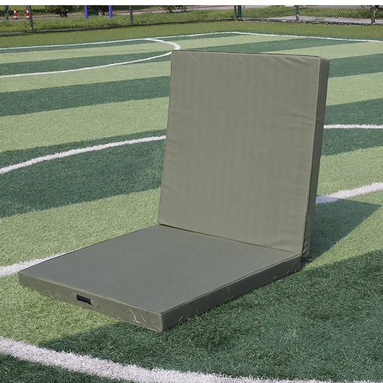 Army green gymnastics pads can fold dance dance pads Children students overhead fitness thickened sponges up lying up on cushion