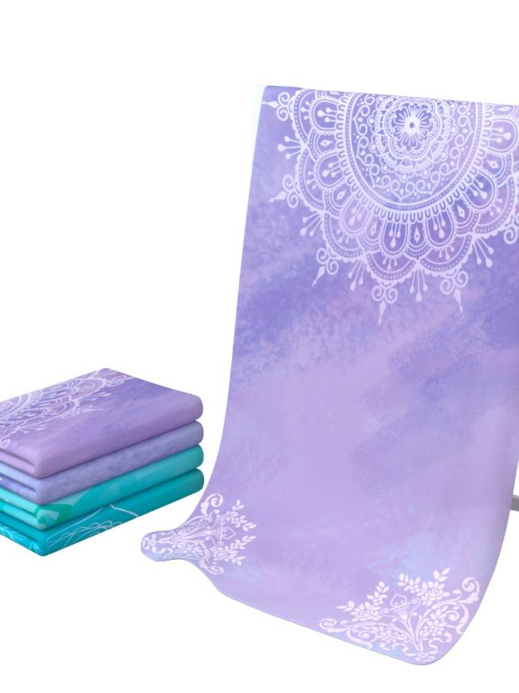 Yoga pads, towels, deer skin velvet thin non -slip, portable sweat absorption and folding blanket natural rubber