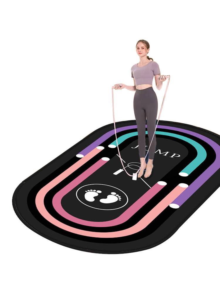 Dicanon with a thick jump rope and an elliptical yogurt pad home with an indoor static and sliding