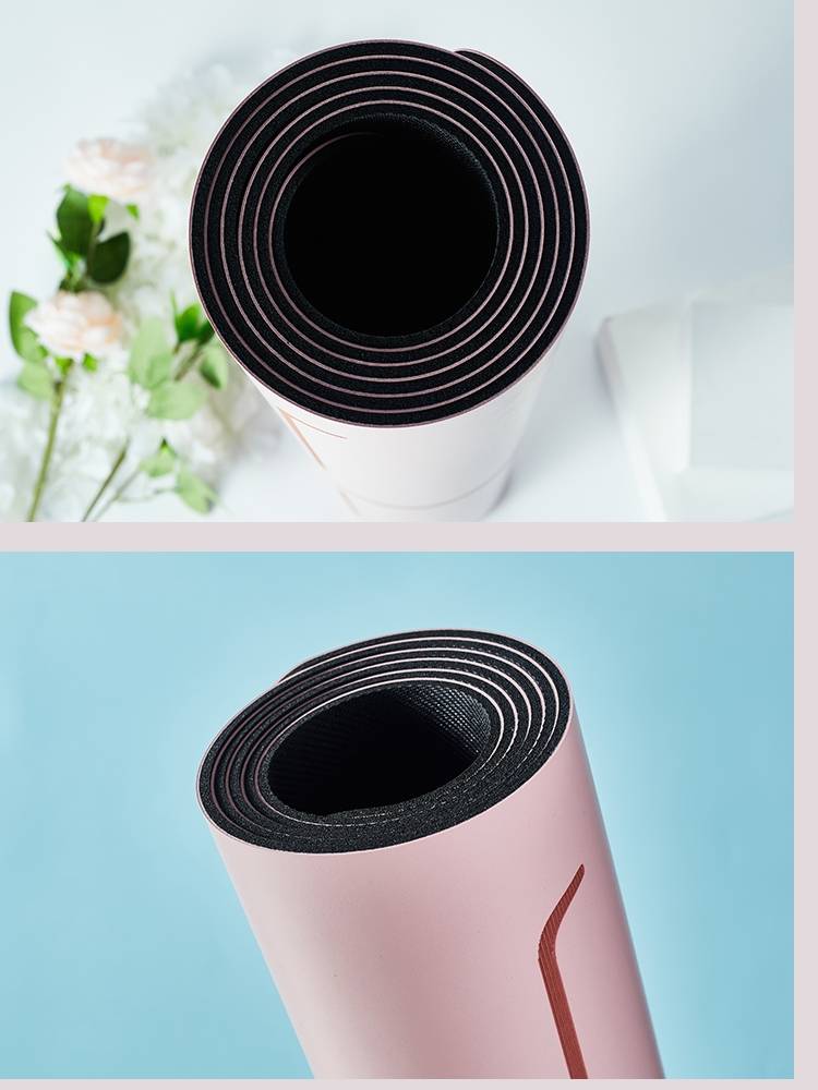 Yoga mats natural rubber anti -skid beginners fitness matt pads professional anti -slip PU rubber cushion custom logo