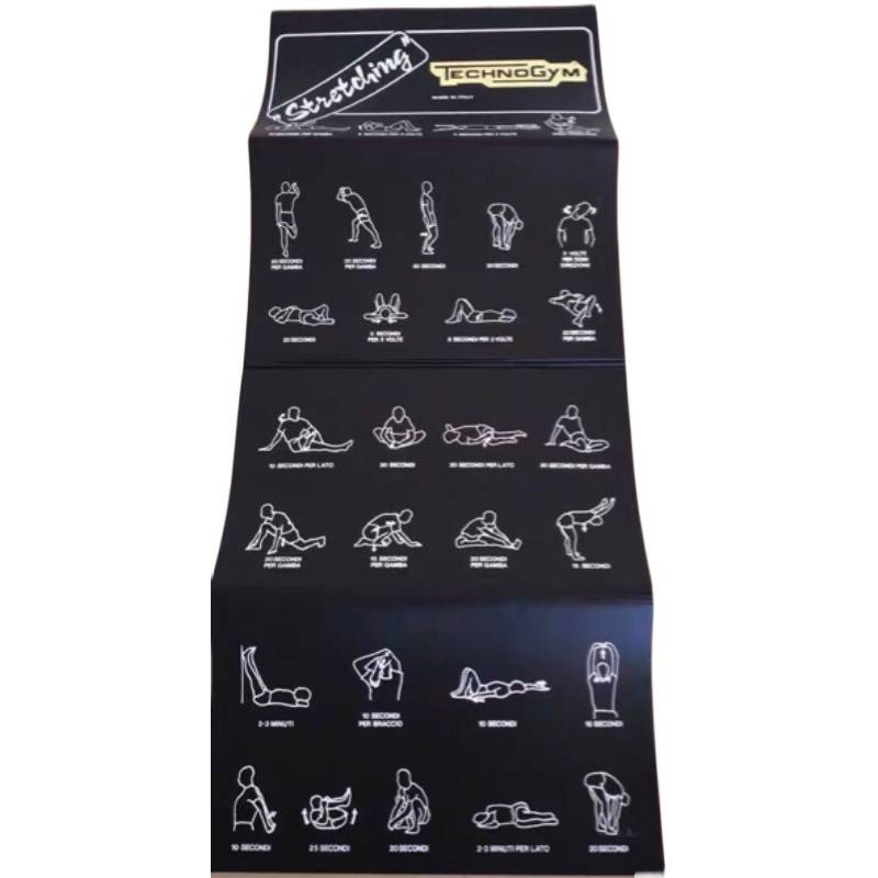 TechNogym Tynojian yoga pad intensity exercise non -slip stretching three folding pads beginners natural rubber