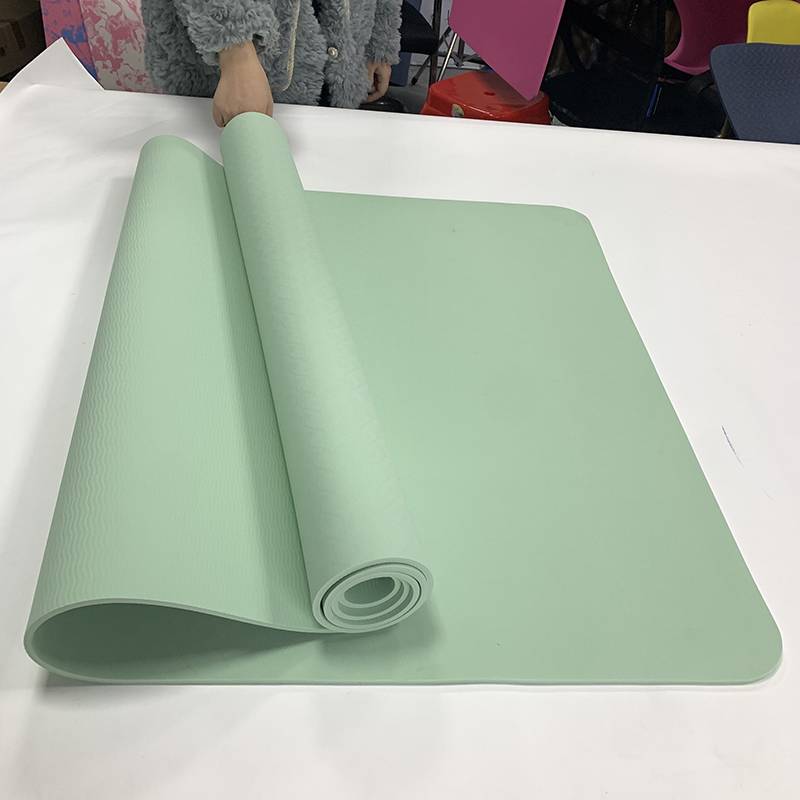 TPE yoga pad, wide, thick jump, jump rope, shock reduction pad house quiet non -slip fitness pad, micro flaw clearance