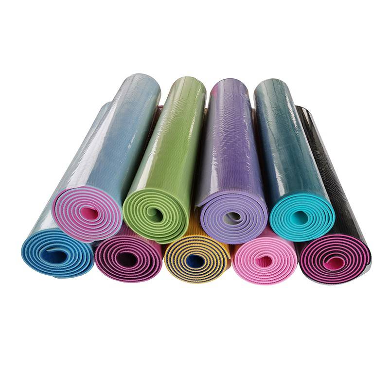 TPE yoga pad, wide, thick jump, jump rope, shock reduction pad house quiet non -slip fitness pad, micro flaw clearance