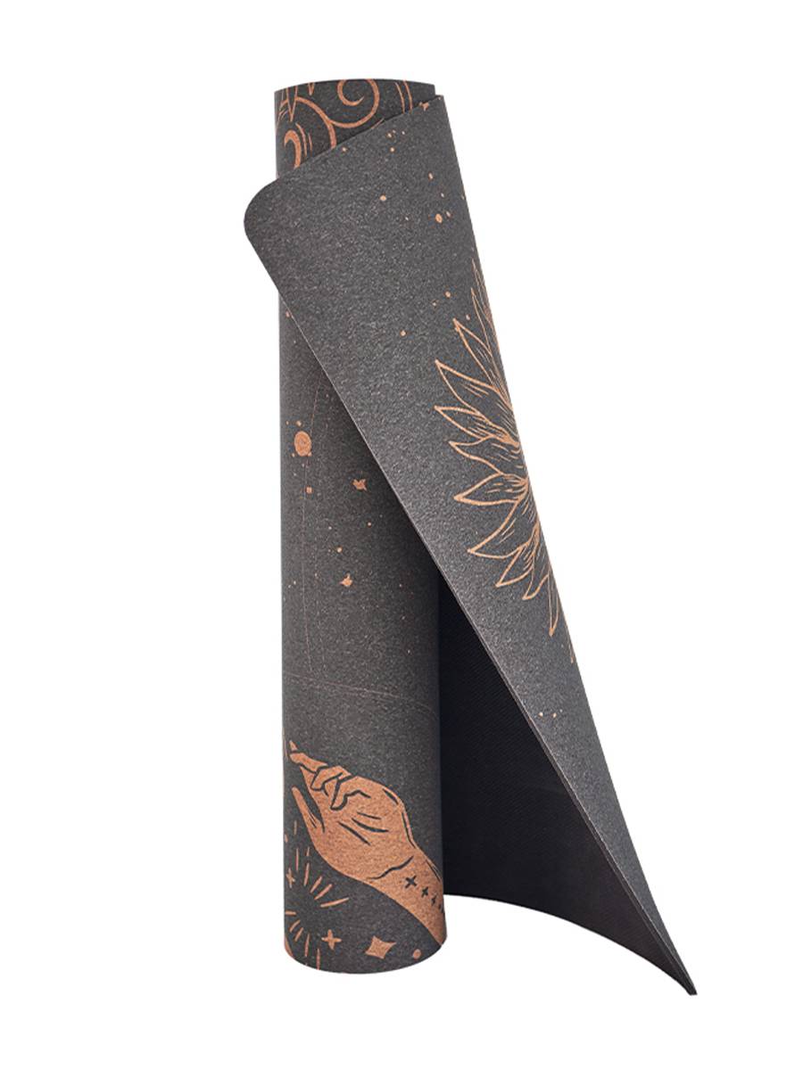 wufan natural cork yoga pads fitness jumping yoga training non -slip cushion household professional thickened