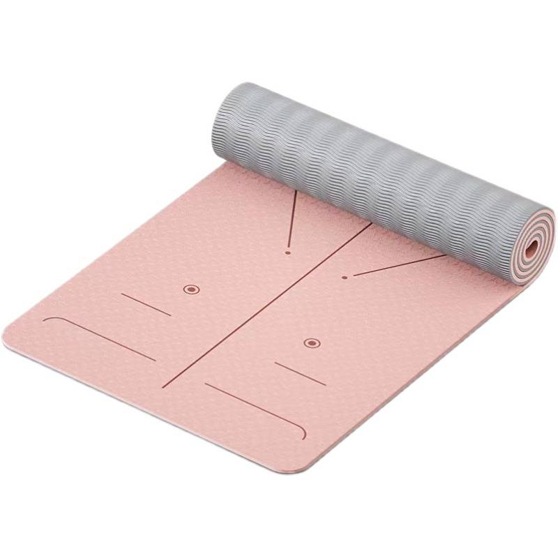 Yoga mats TPE jumping rope jumping pad first scholar lengthesed, wide, anti -slip micro -flawed home fitness cushion