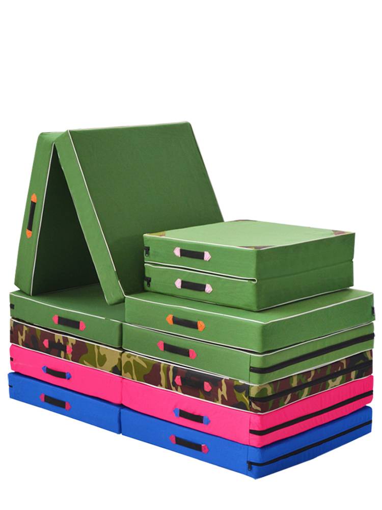 Starting up the cushion folding the cotton pad mid -test special pad student sports exercise cushion house children's dance training