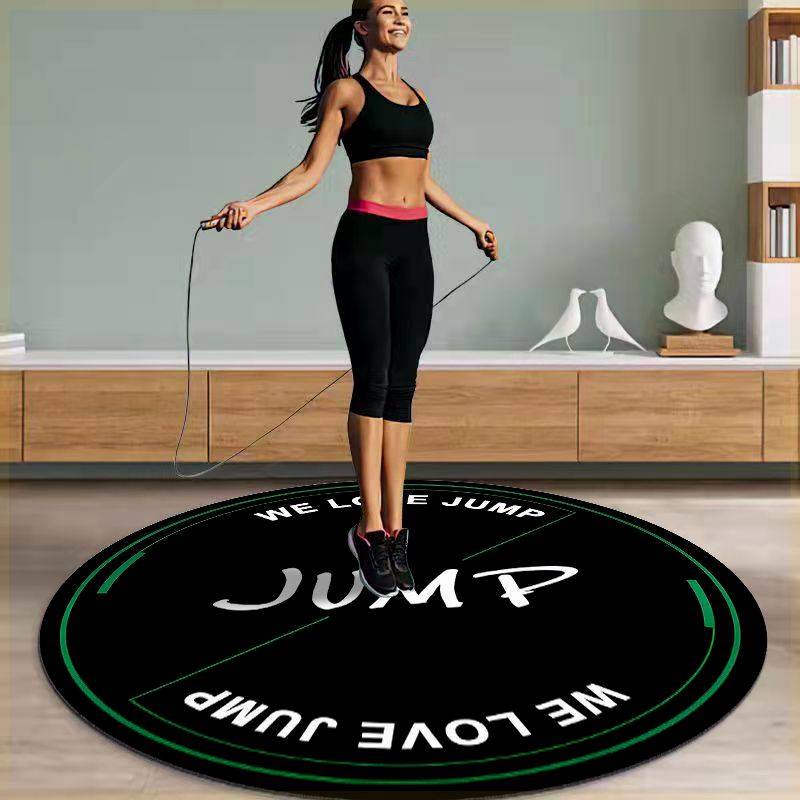 Douyin same skipping cushion net red live broadcast non -slip barrier -reducing round carpet room quiet fitness yoga mat