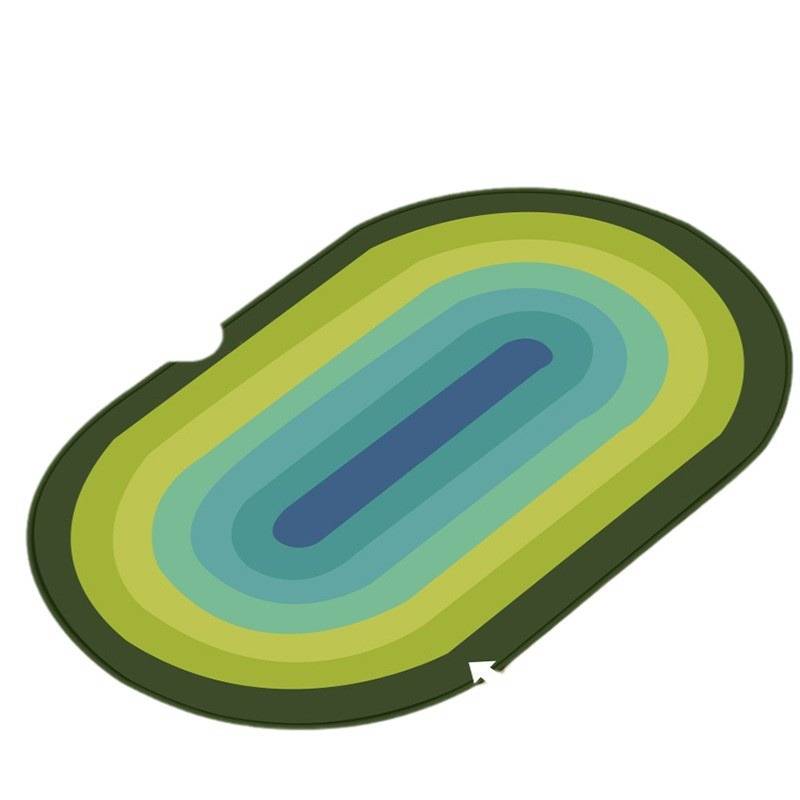 Exit thickened sound barrier, shocking rainbow yoga mat, girls, gymnastics skipping home fitness cushion anti -slip