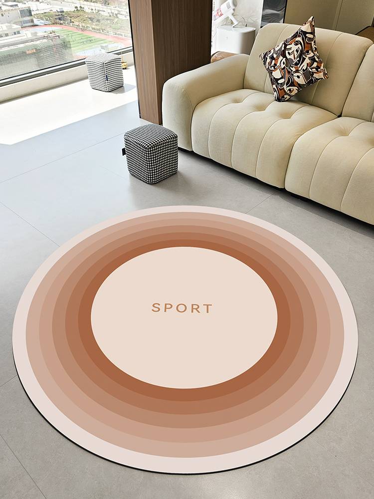 Indoor skipping shock absorption pads thicken home mute anti -slip yoga mats round ground pad sound insulation professional cushion