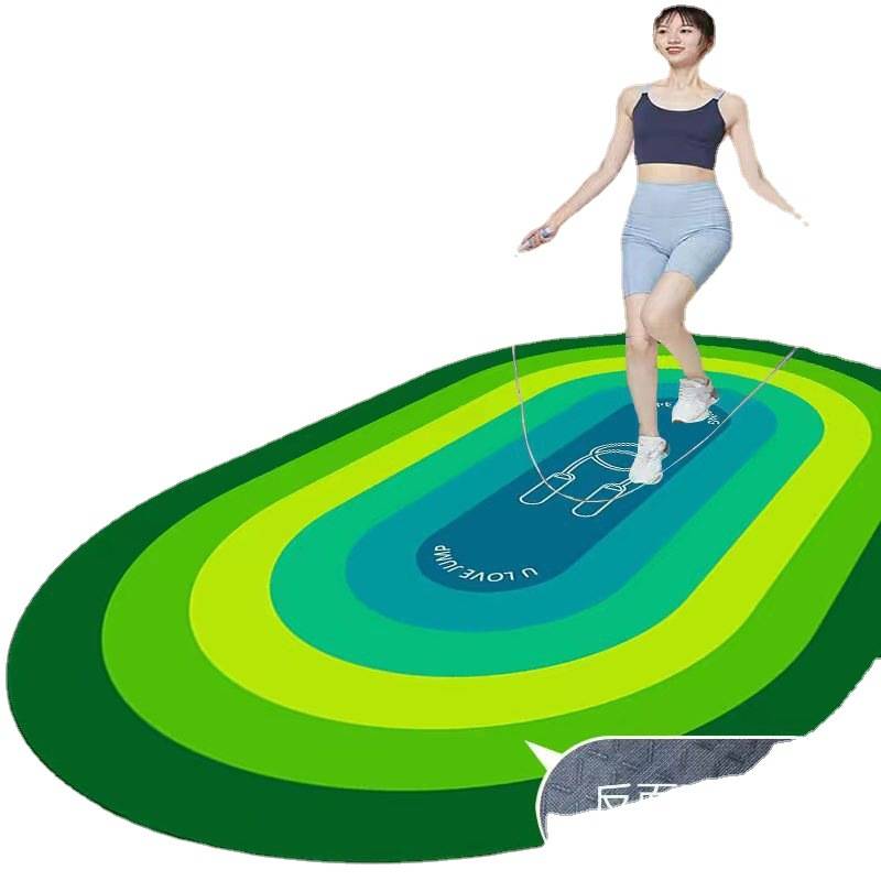 The same rainbow strip yoga cushion household skipping shock -reducing floor mat, thickened width width sound insulation yoga dance mat