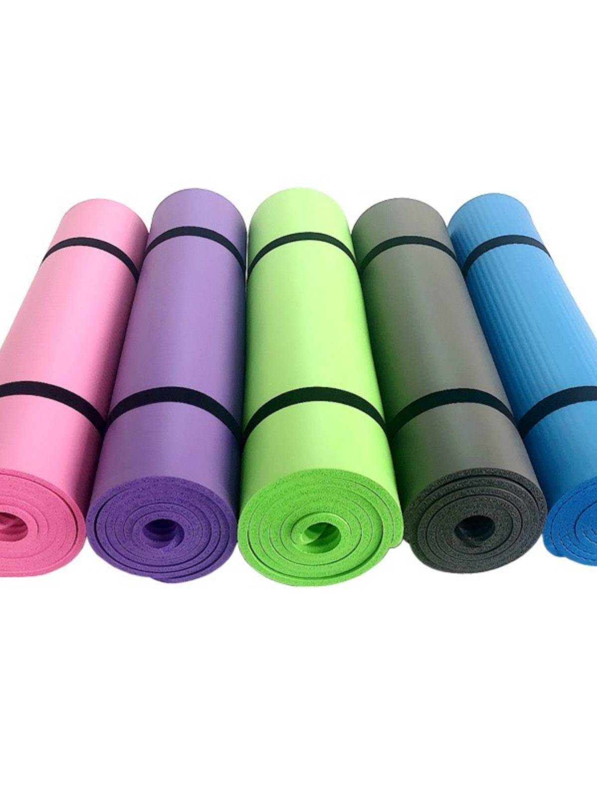 Wid -widen 80cm micro -flawed yoga mat, beginners and women, men and women thickened and extended fitness dance non -slip floor mats