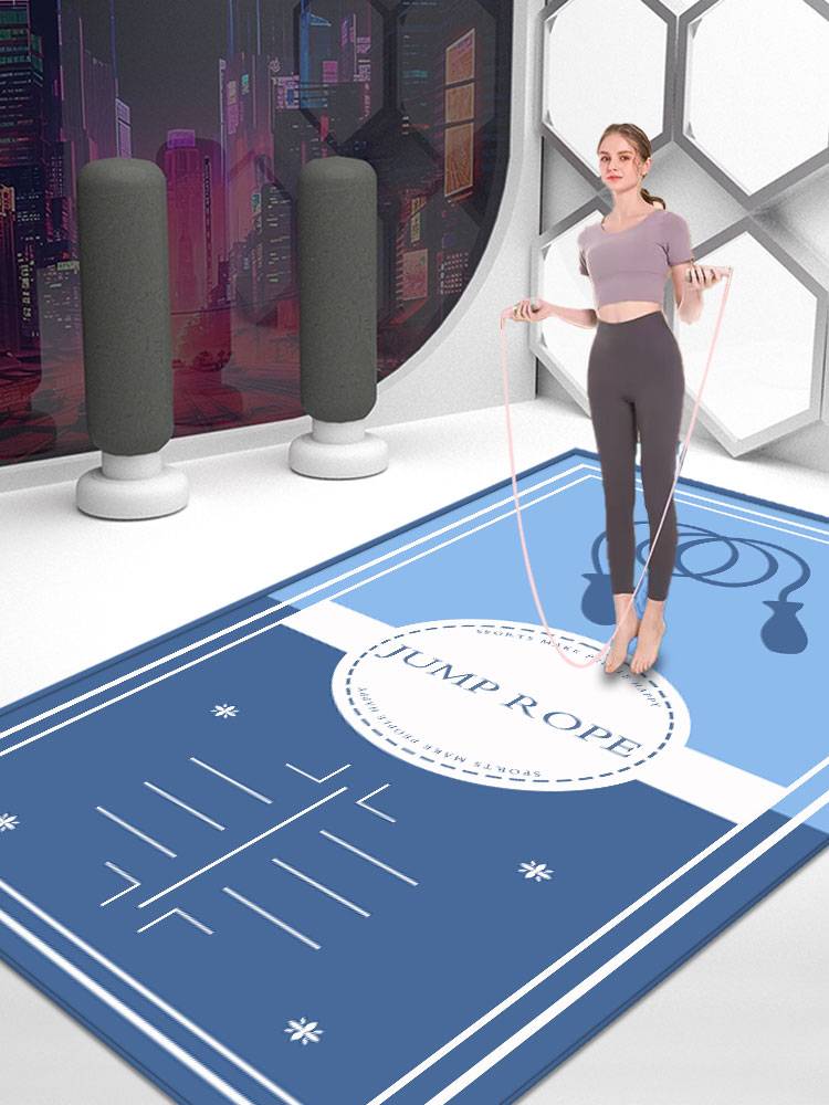 Yoga mats indoor fitness anti -slip pad shockproof buffer static sound insulation sports weight loss skipping skipping cushion household use