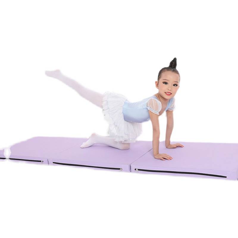 Folding sponge pads up lying on the cushion yoga fitness cushion student children's family dance training empty pads