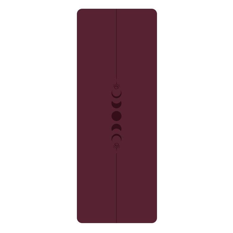 Sun and Moon Simple Carving La Fei Clear Red Red