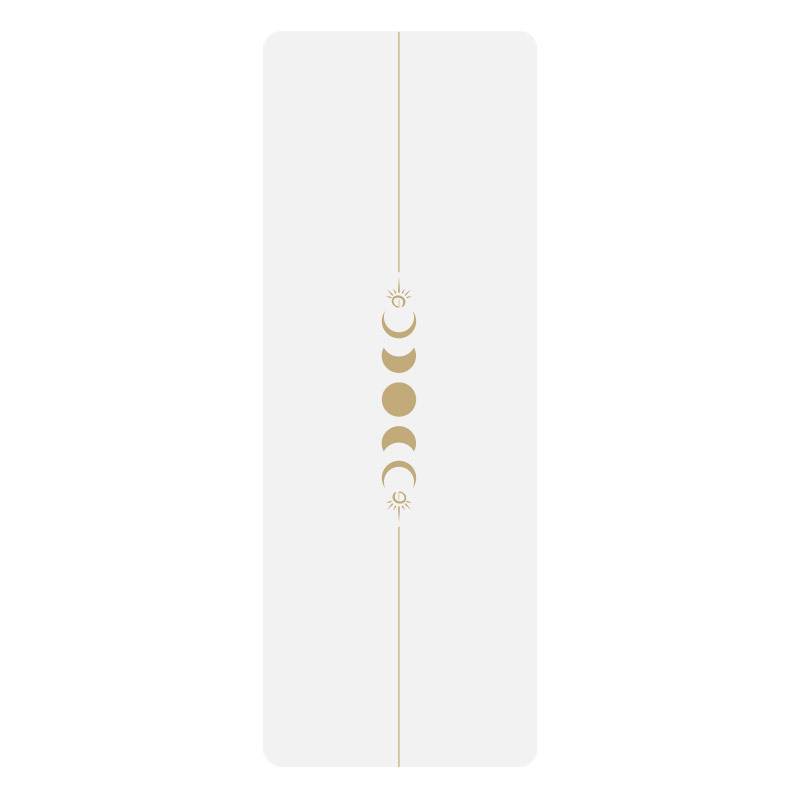 Sun and Moon Simple carving white