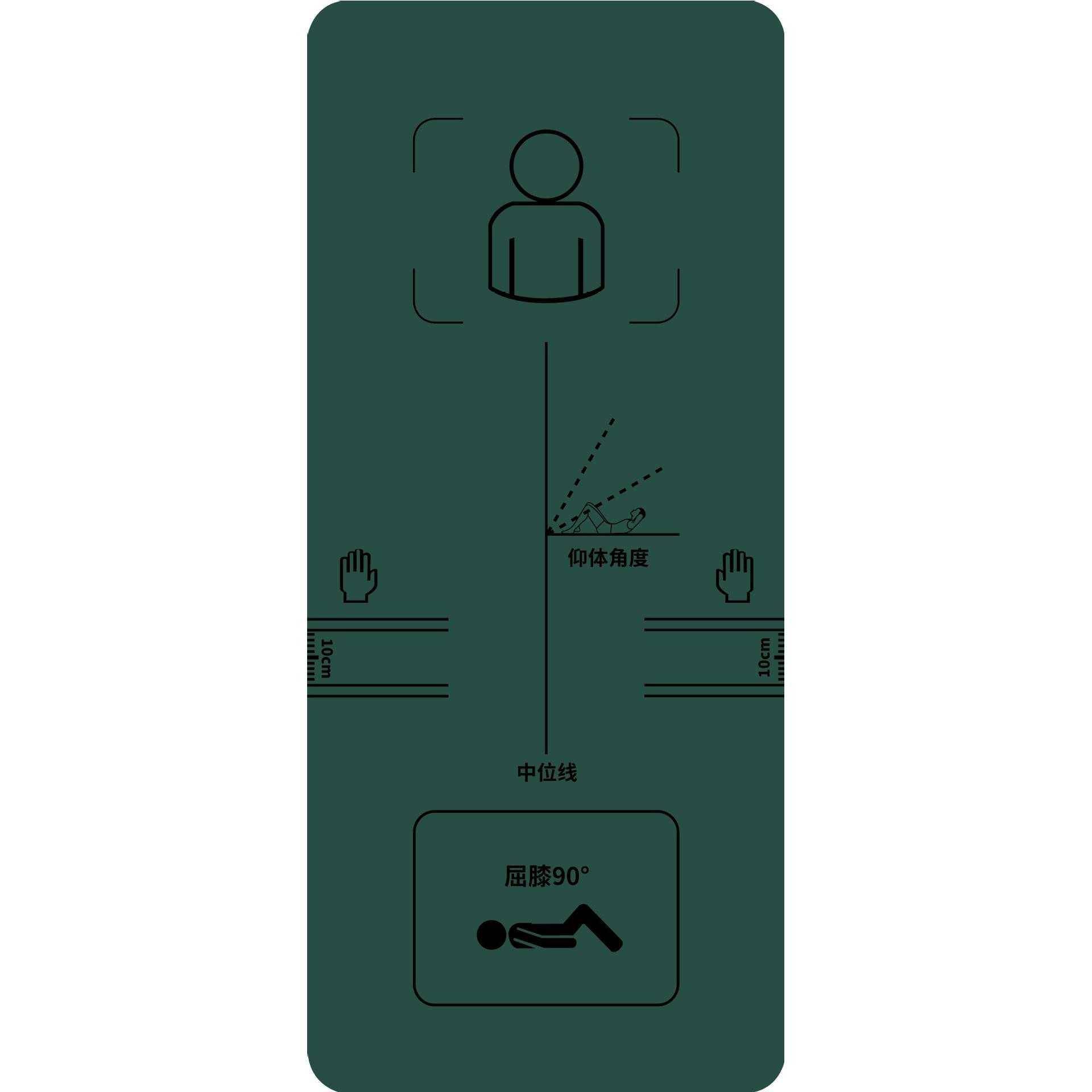 Factory TPE Yoga mats military green, thick, widen the new upper lying training mat, sports fitting cushion