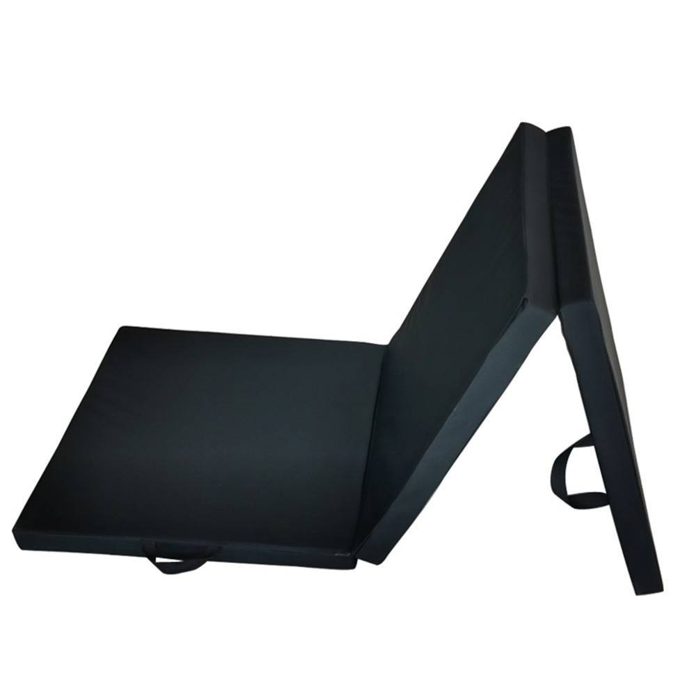 New three -fold folding leather gymnastics pad PU dance cushion sports fitness sponge cushion training mat