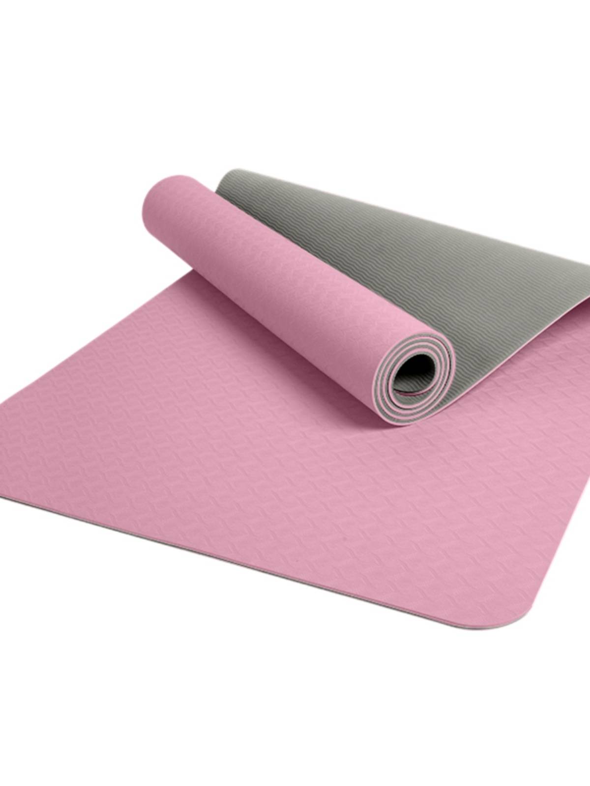 TPE yoga cushion custom print logo name anti -slip and thick beginner yoga fitness matte body line men and women