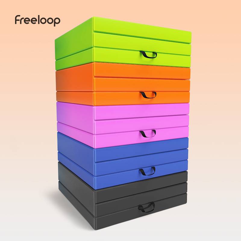 FreeLoop folding fitness cushion men's supine lying on yoga dance practice can fold the leather pad 30 % off women