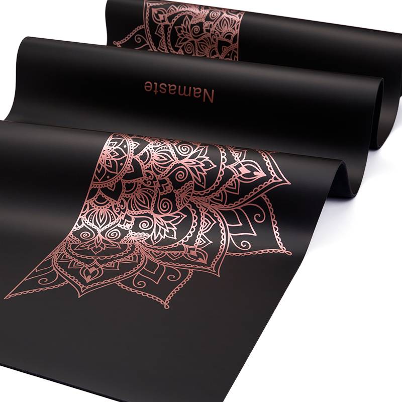Natural rubber yoga pad anti -slip beginner scholar hot gold local tyrant pad PU yoga mats fitness professional can customize logo