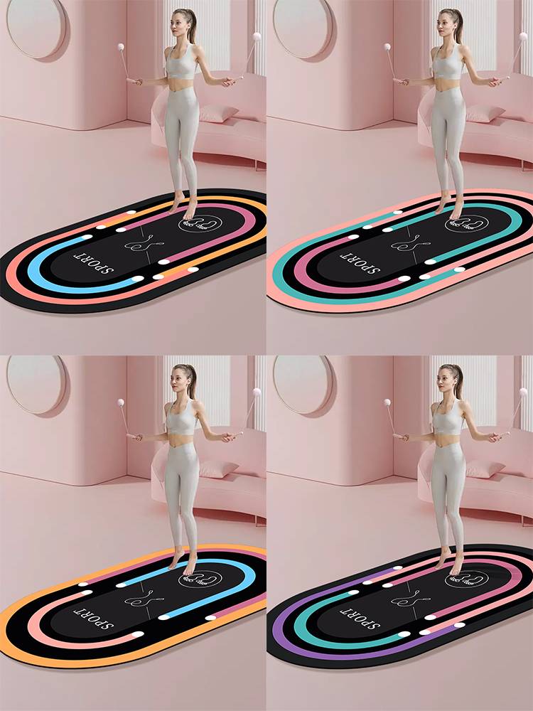 Jumping ropes and tremors without ropes, with yoga mats and thick, ultra-quiet indoor gymnasium cushions, skating carpets