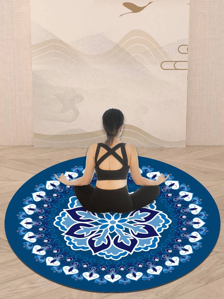 Round home meditation pad yoga pad rubber anti -slip floor cushion home with meditation meditation tablet to support inverted pads