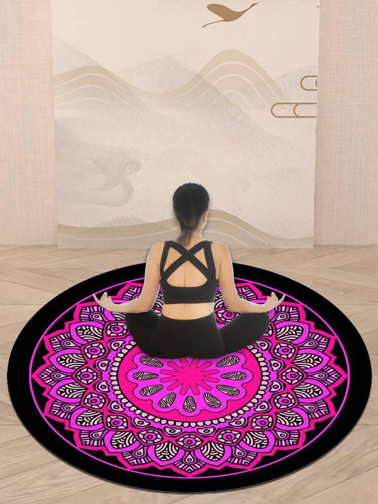 Round home meditation pad yoga pad rubber anti -slip floor cushion home with meditation meditation tablet to support inverted pads