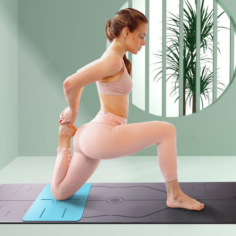 Yoga pad small size Natural rubber anti -slip female mini tablet hand supports inverted portable fitness mat