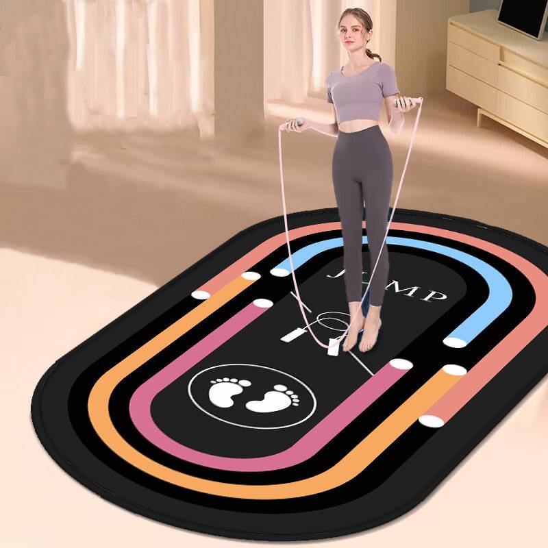 Factory straight -jump rope shock -reducing pad sound insulation ground pad professional static thickened rope pad house indoor fitness yoga mat
