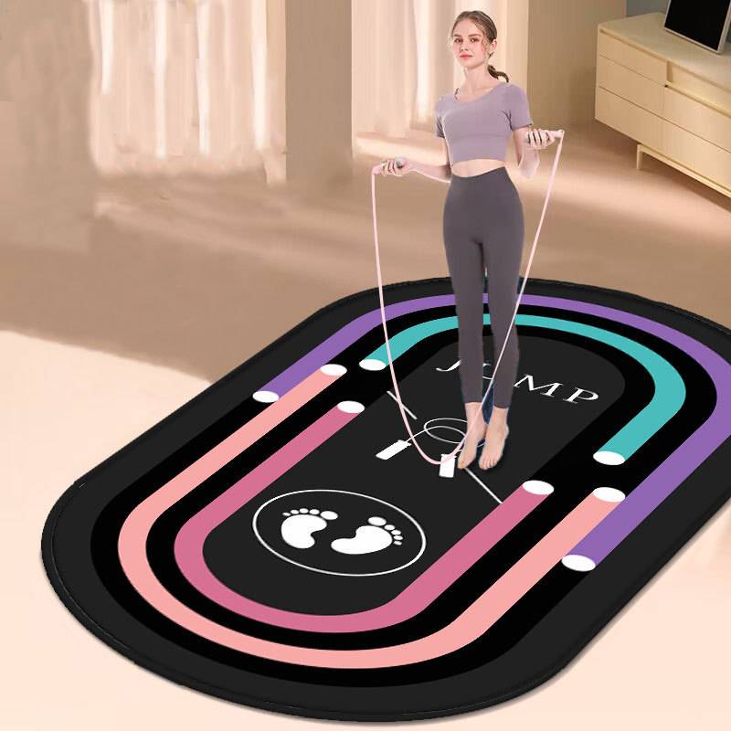 Factory straight -jump rope shock -reducing pad sound insulation ground pad professional static thickened rope pad house indoor fitness yoga mat