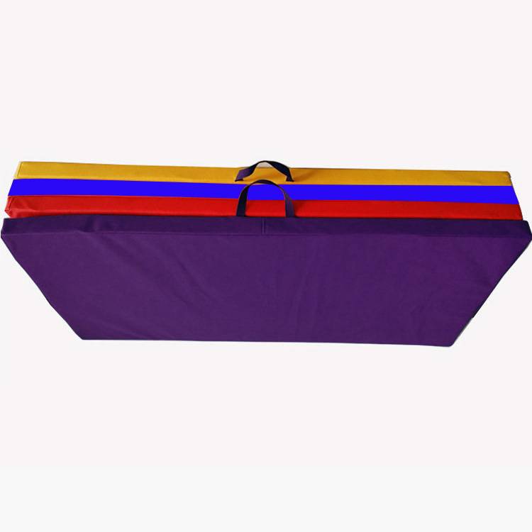 Four folding Oxford cloth gymnastics cushion dance dance pads PU leather color gymnastic cushion multi -fold color cushion