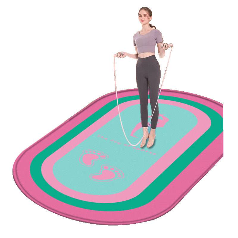 Yoga pad large widening three -person rope skipping shock absorption pad sound insulation ground pad professional quiet thickened rope pad house indoors