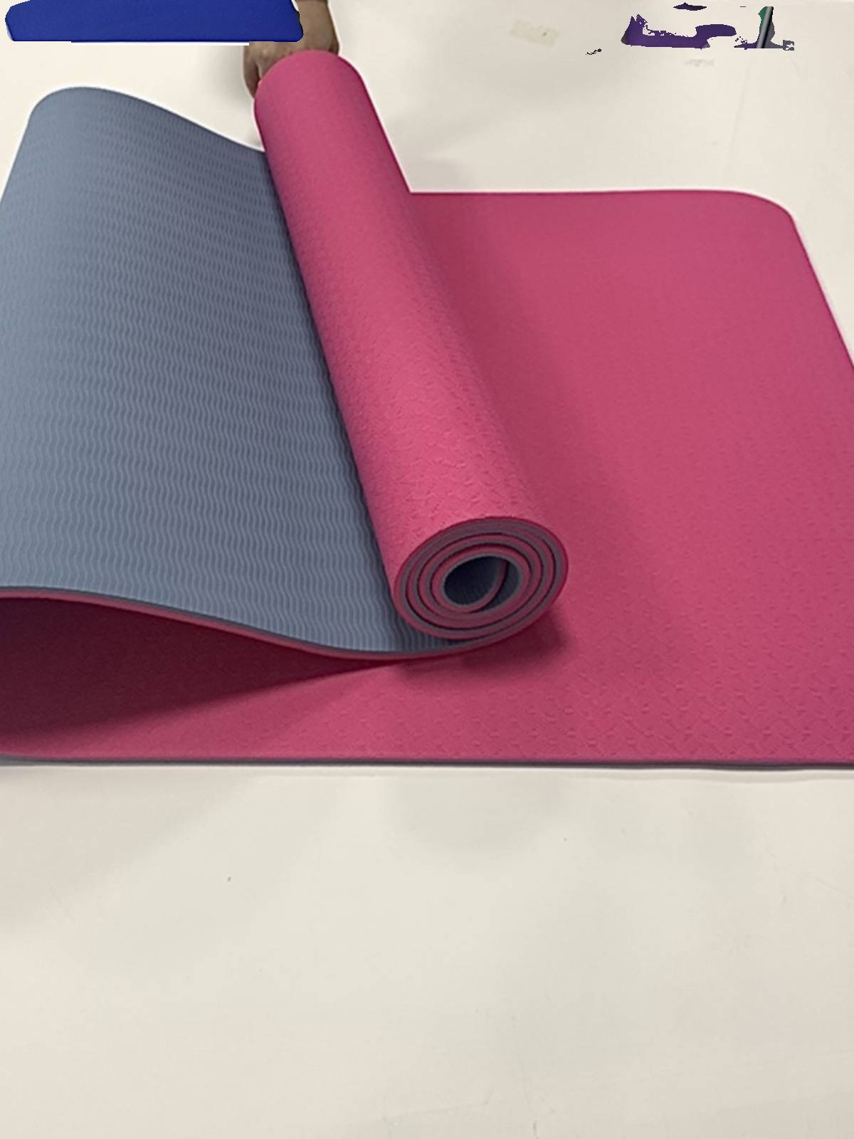 Micro -defective yoga cushion TPE thickened and widen 80cm non -slip fitness pad jump fuck sound insulation shock reduction floor junior scholar