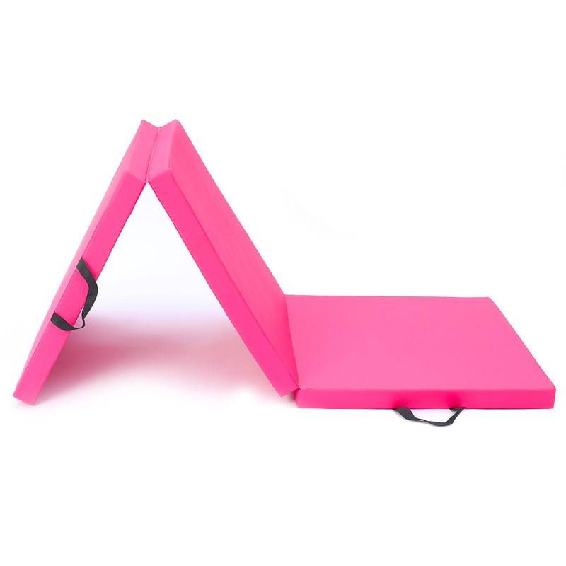 Thicked fitness sports cushion Children's practice dance dance cushion Oxford cloth PU three -fold sponge protective sit -ups