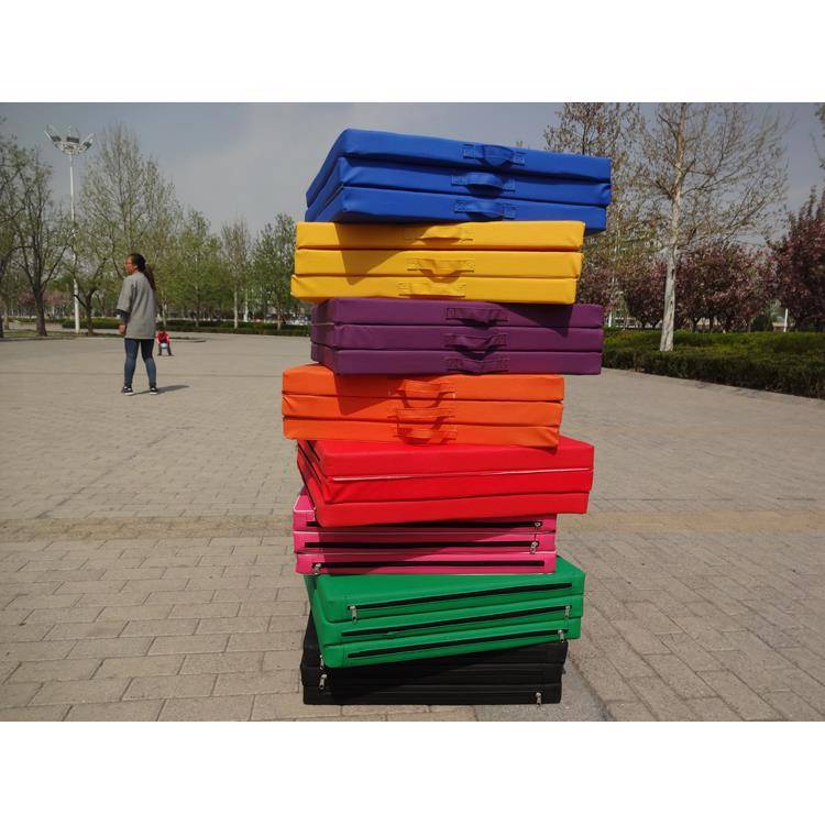Three -fold stacking gymnastic pad sponge pad air overgoing dance exercise pads fitness sports yoga pads up lyric sitting and crawling pad