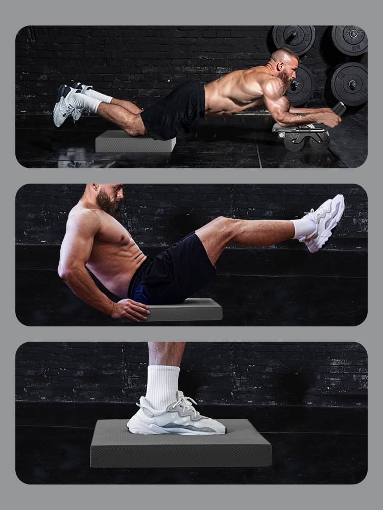 Dumbbell bench presses Balanced cushion Men's fitness sponge pad back foam thick soft collapsed core health belly pulley kneeling pad